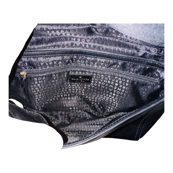 Kate Spade Zani Maple Court Black Scalloped Edge Bag Adjustable Shoulder Straps - Picture 8 of 8